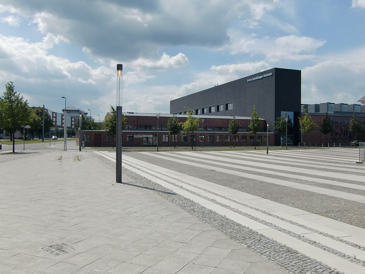 The Erwin-Schrödinger-Zentrum in Berlin, district - Adlershof. In this building is the central library for natural sciences of the Humboldt-Universität zu Berlin located