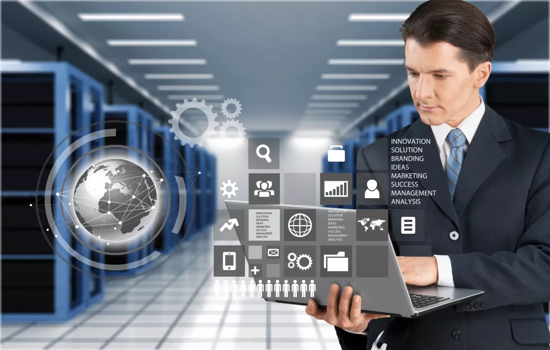 social-media-concept-business-man-with-laptop-his-hands